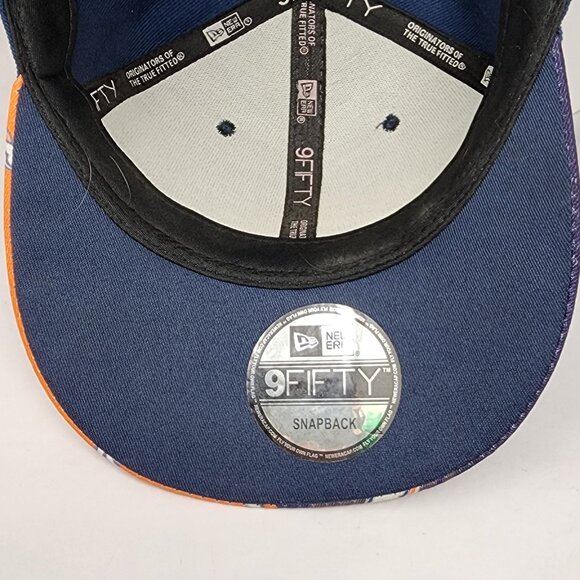 Denver Broncos New Era 9Fifty Snapback Hat Vintage NFL Collection Navy & Orange - Picture 8 of 10